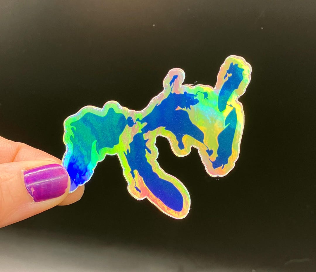 Lake Shape Sticker Holographic Lakes Vinyl Sticker: Midwest Laptop Decal - Etsy