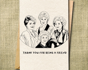 Tarjeta de cumpleaños de Golden Girls: Divertida tarjeta de amistad