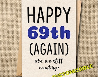 Funny 70th Birthday Card for Grandma: Snarky Illustrated Design