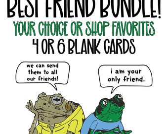 Funny Friend Card Bundle | Choose Your Own Blank Cards