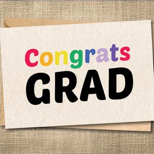 Carte drôle de remise des diplômes : carte Désolé Diplômé du secondaire Rainbow Congrats