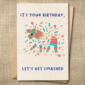 Funny Sober Birthday Card, Pun Birthday Card, Pun Card, funny quote greeting card, just because card, witty birthday, sober birthday card