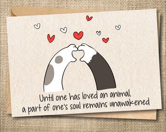 Pet Sympathy Card: Furry Loss, Rainbow Bridge