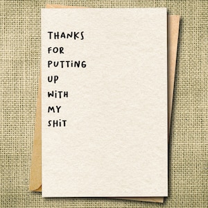 Shitshow Card, Thank you for Supporting Me, Funny Thank You Card, Thank You Card, Coworker Thank You, Divorce Thank You, THANK YOU SHITSHOW