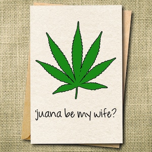 Cartão Juana Be Mine, Cartão de trocadilho engraçado, Cartão de amor engraçado, Cartão de noivado para ela, Cartão para ela, Cartão de noivado engraçado, Cartão de proposta engraçado, 420