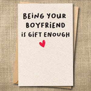 Cartão sarcástico de Dia dos Namorados para namorado, marido - Presente engraçado de aniversário de amor - Frase inteligente e sarcástica, você é minha pessoa, presente suficiente
