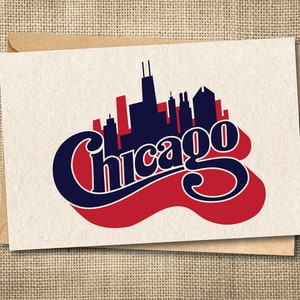 Home Card, State Card, Chicago Home Card, IL State Card, Illustrated Card, Just because Card, moving card, state art, chicago gift, chicago