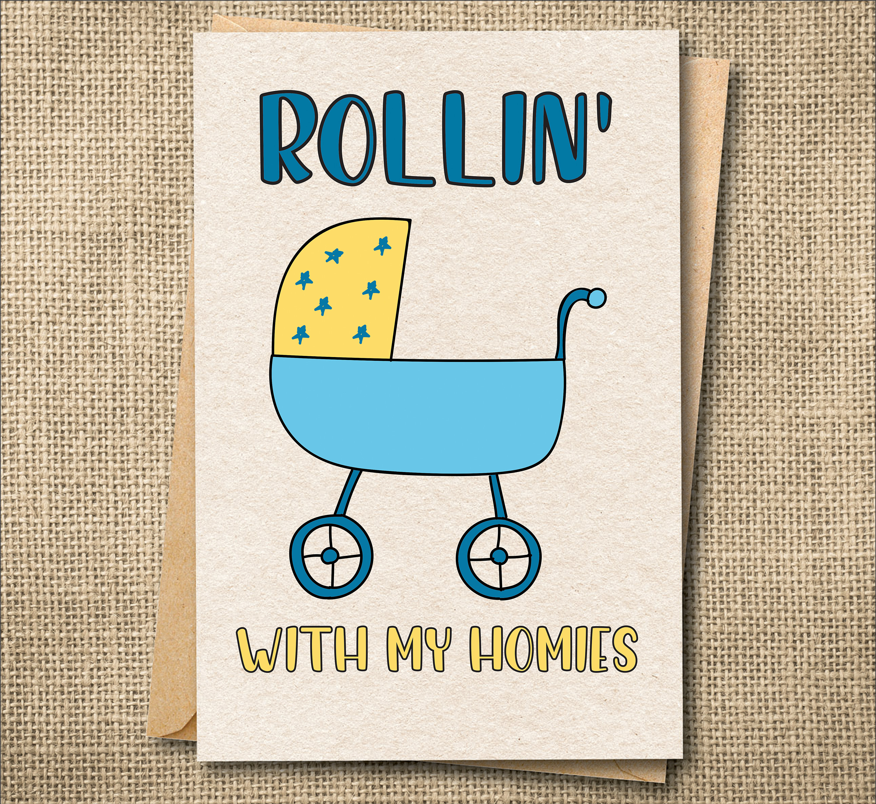 Rolling With the Homies Funny Pregnancy Card Funny Pregnancy - Etsy