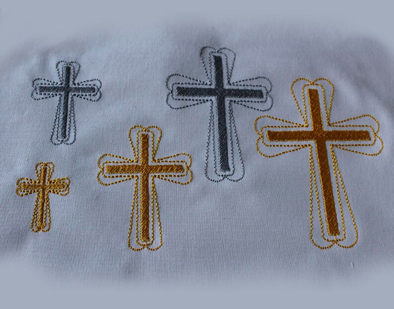 Machine embroidery designs. Christian Cross embroidery design. Etsy