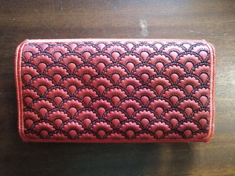 5x7 Wallet embroidery designs. In the Hoop purse Clutch Etsy