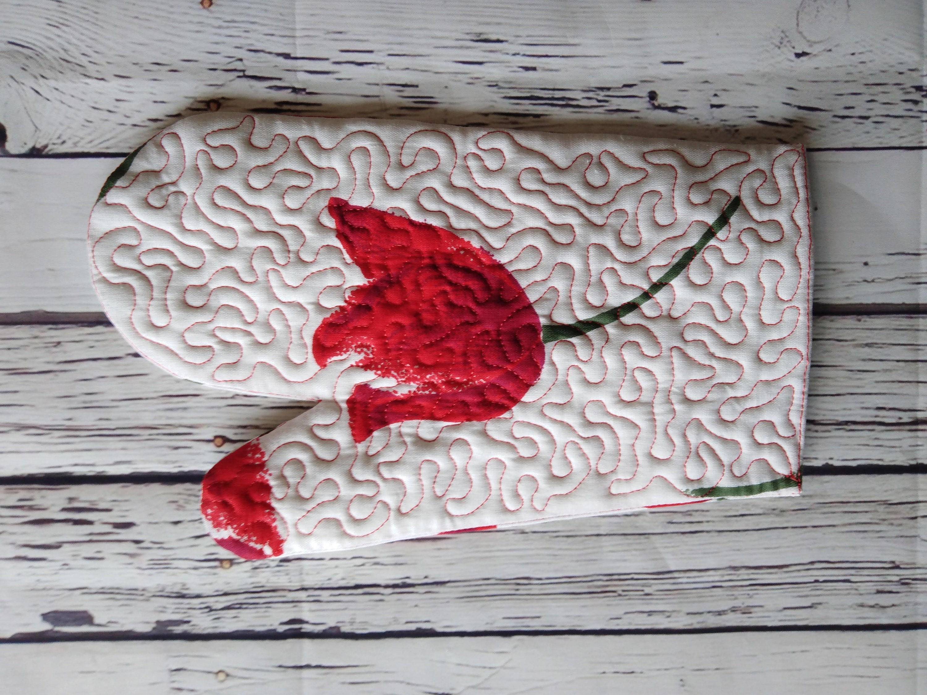 Оven mitt Machine embroidery designs In the Hoop Potholder Etsy