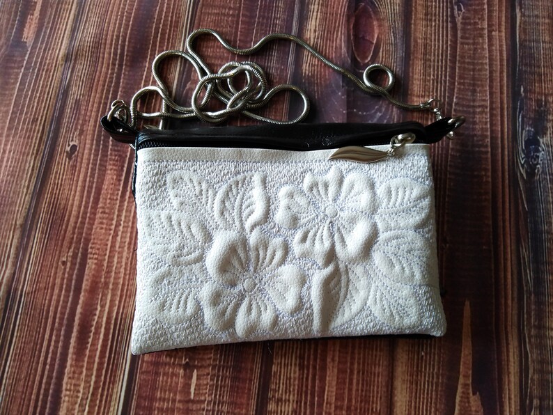 Machine embroidery designs zippered bag travel zip bag Etsy