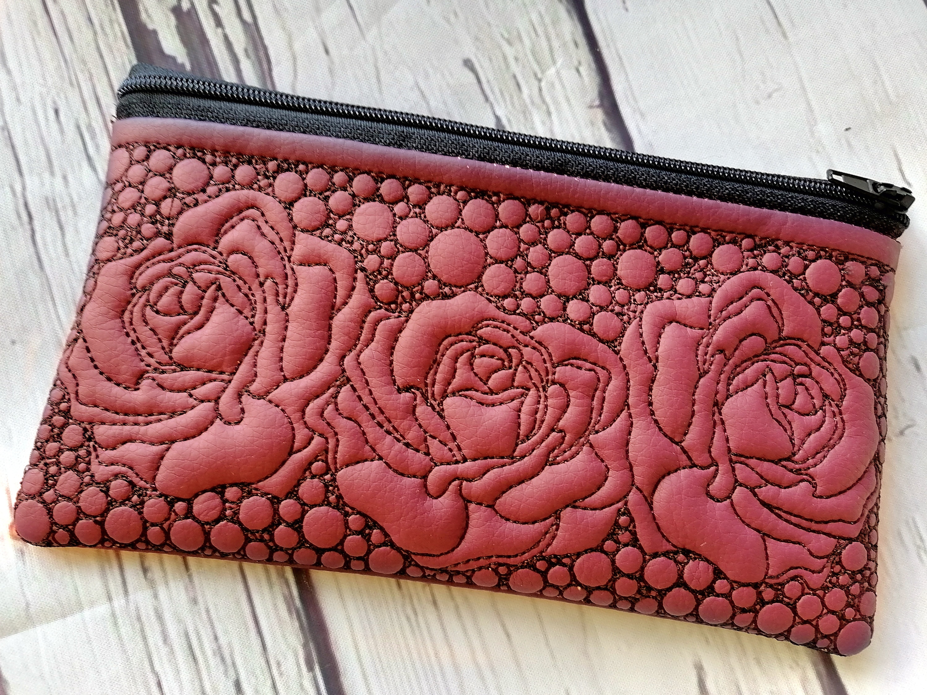 In the hoop cosmetic bag embroidery designs ith bag pattern  etsy In the hoop cosmetic bag embroidery designs ith bag pattern  etsy