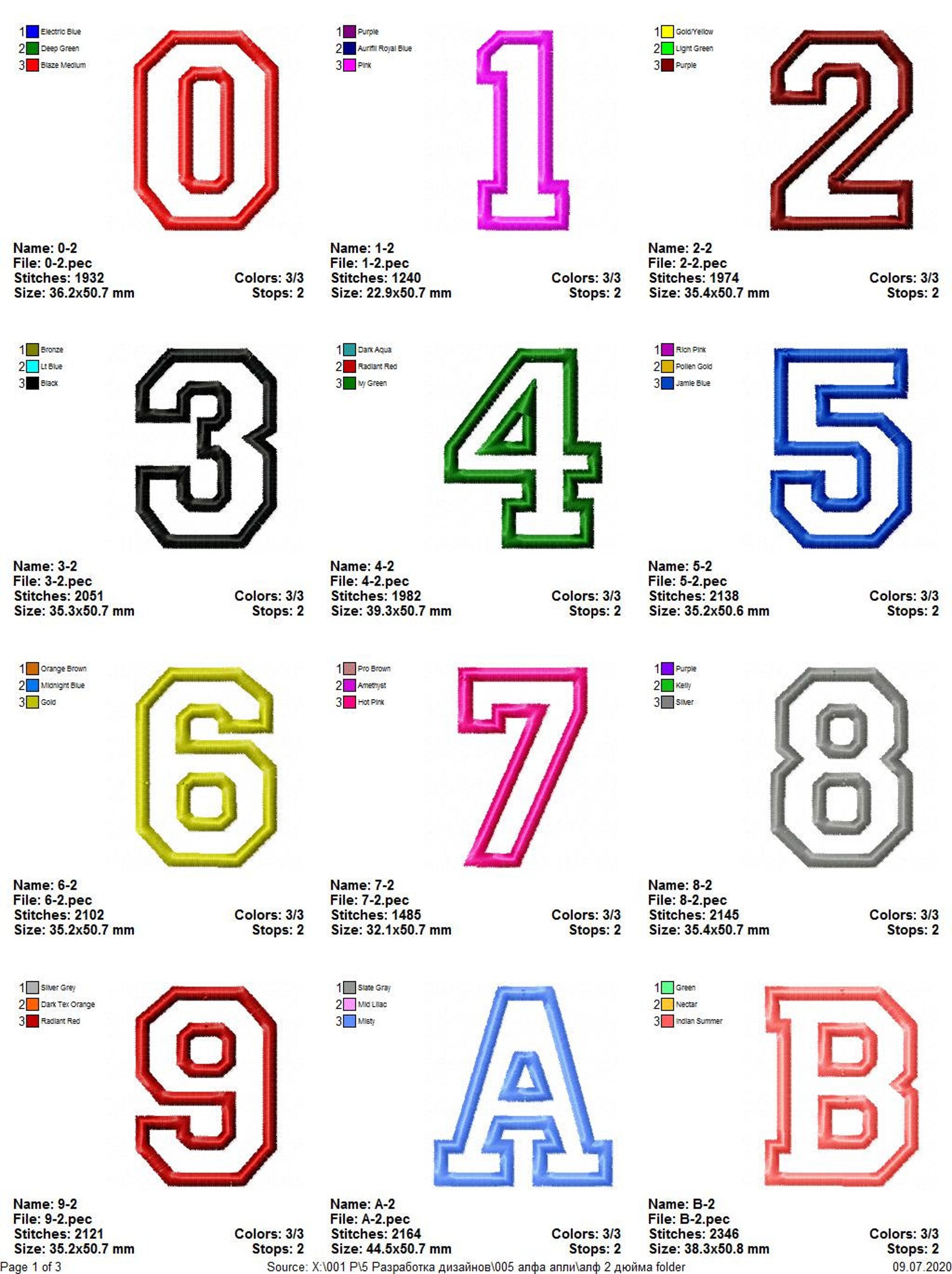 Embroidery Letters And Numbers Embroidery Letters And Numbers