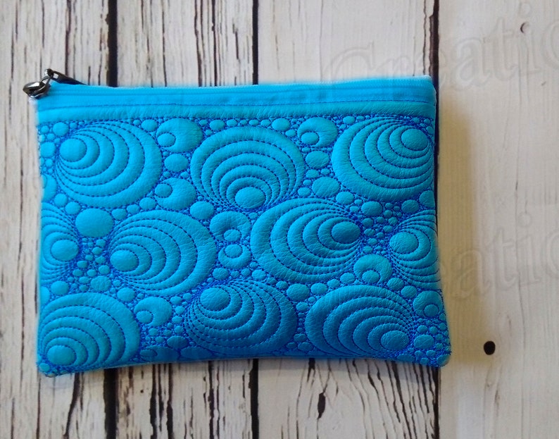 Cosmetic bag embroidery designs zippered bag travel zip bag Etsy