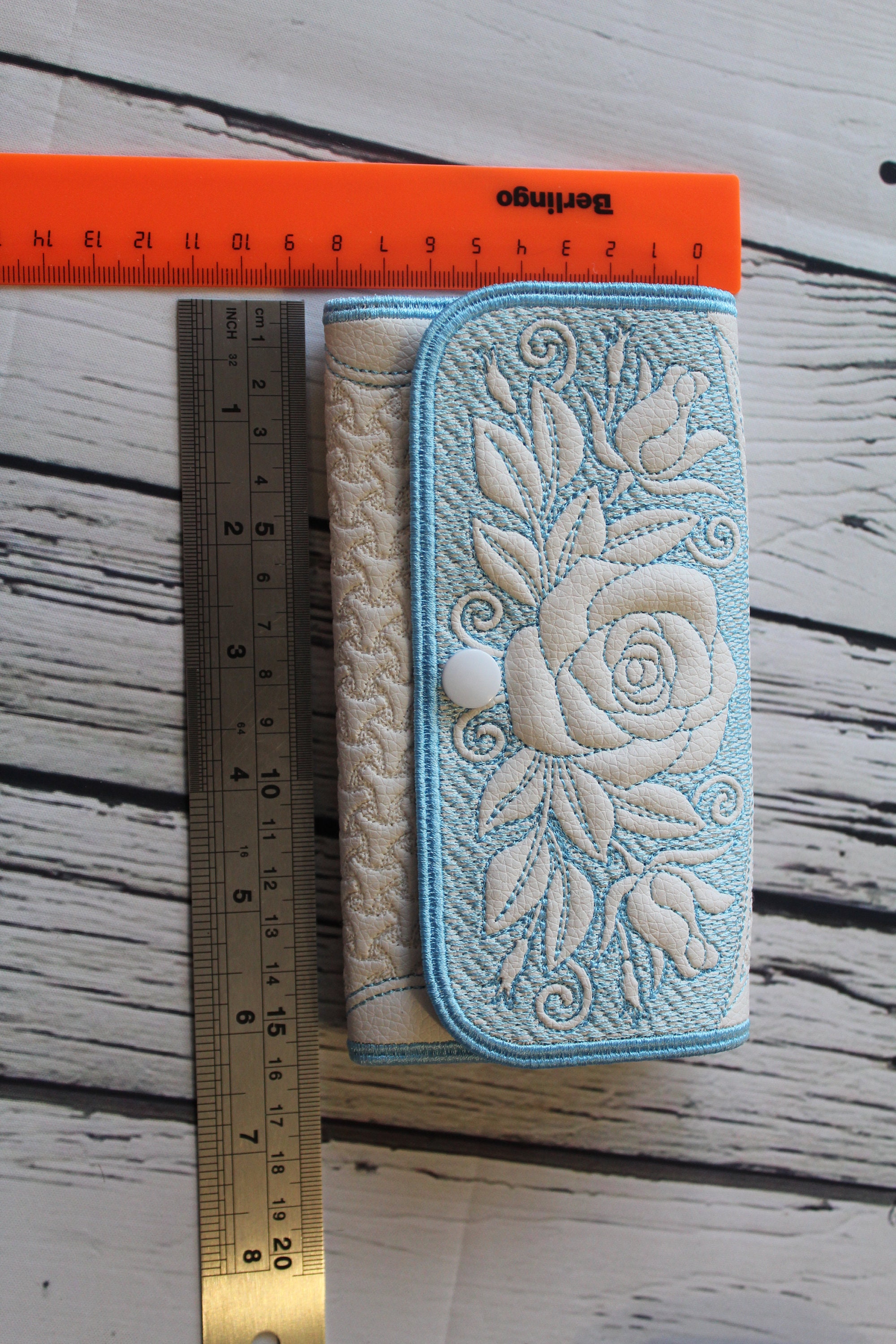 Wallet Machine Embroidery Designs. in the Hoop Purse Phone Etsy