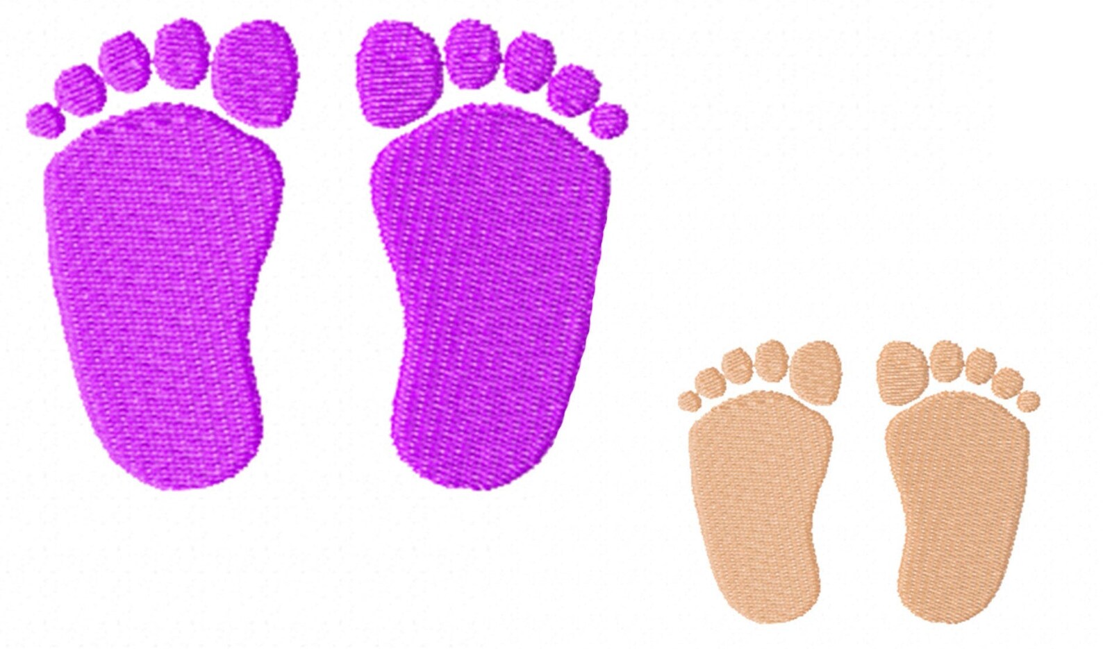 Baby Feet embroidery design Footprints Footsteps Emb files for Etsy