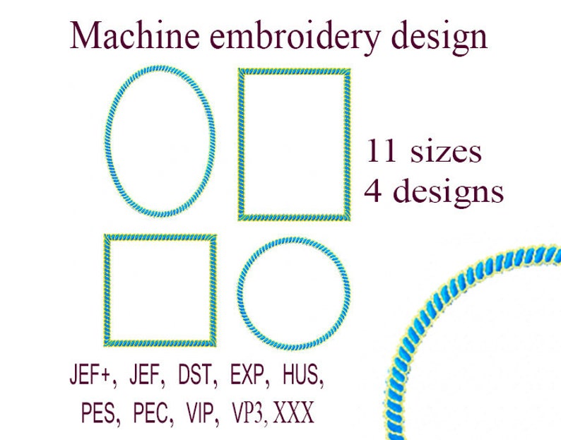 Machine embroidery designs frame. Embroidery Monogram Frame Etsy
