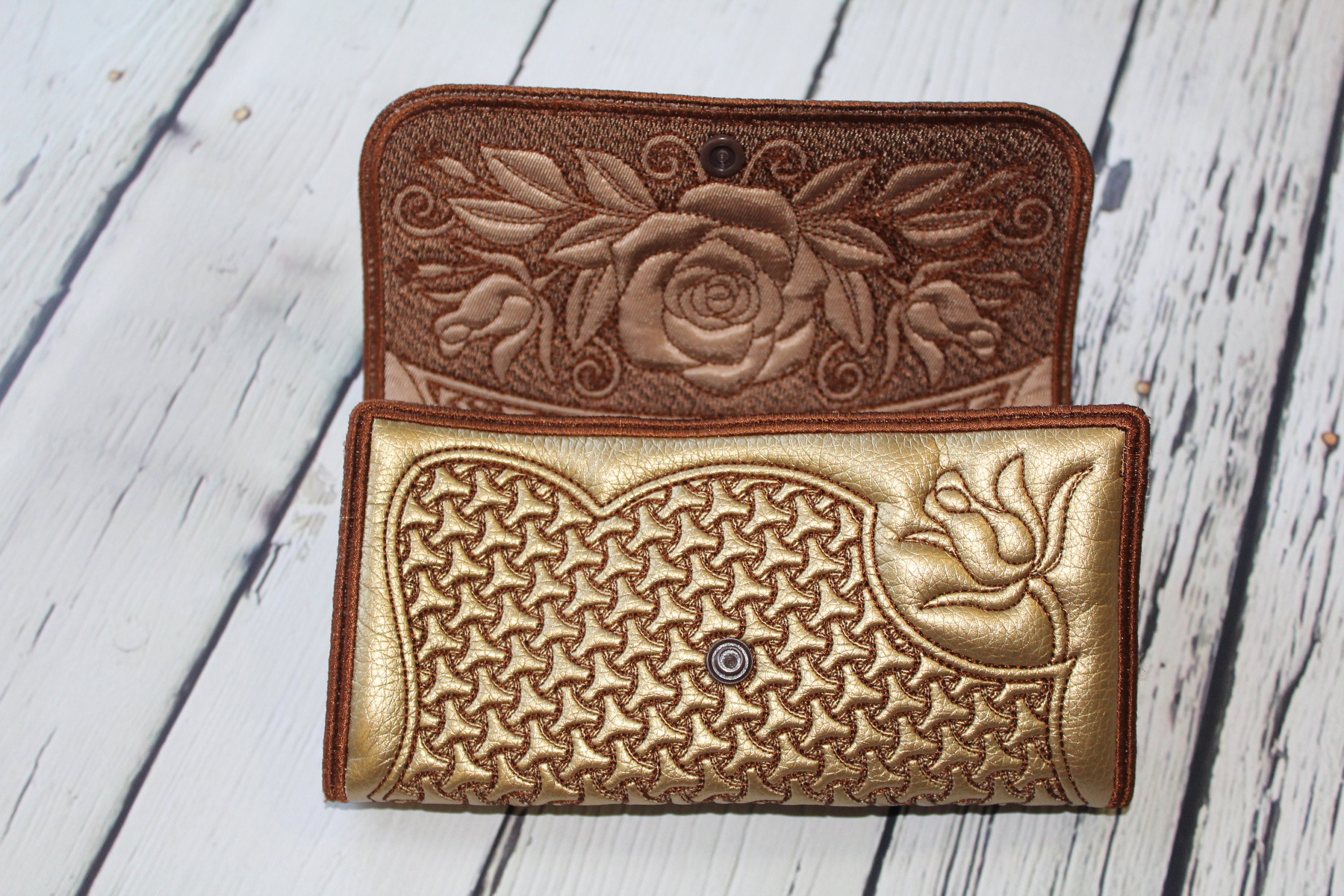 Wallet embroidery designs. In the Hoop purse phone case Etsy