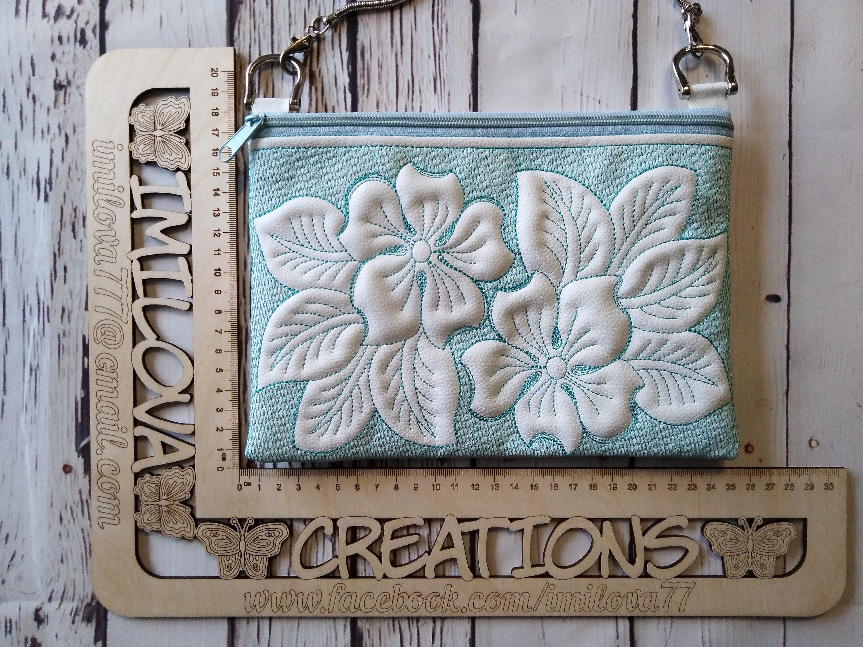 Machine Embroidery Design cosmetic bag zippered bag travel Etsy