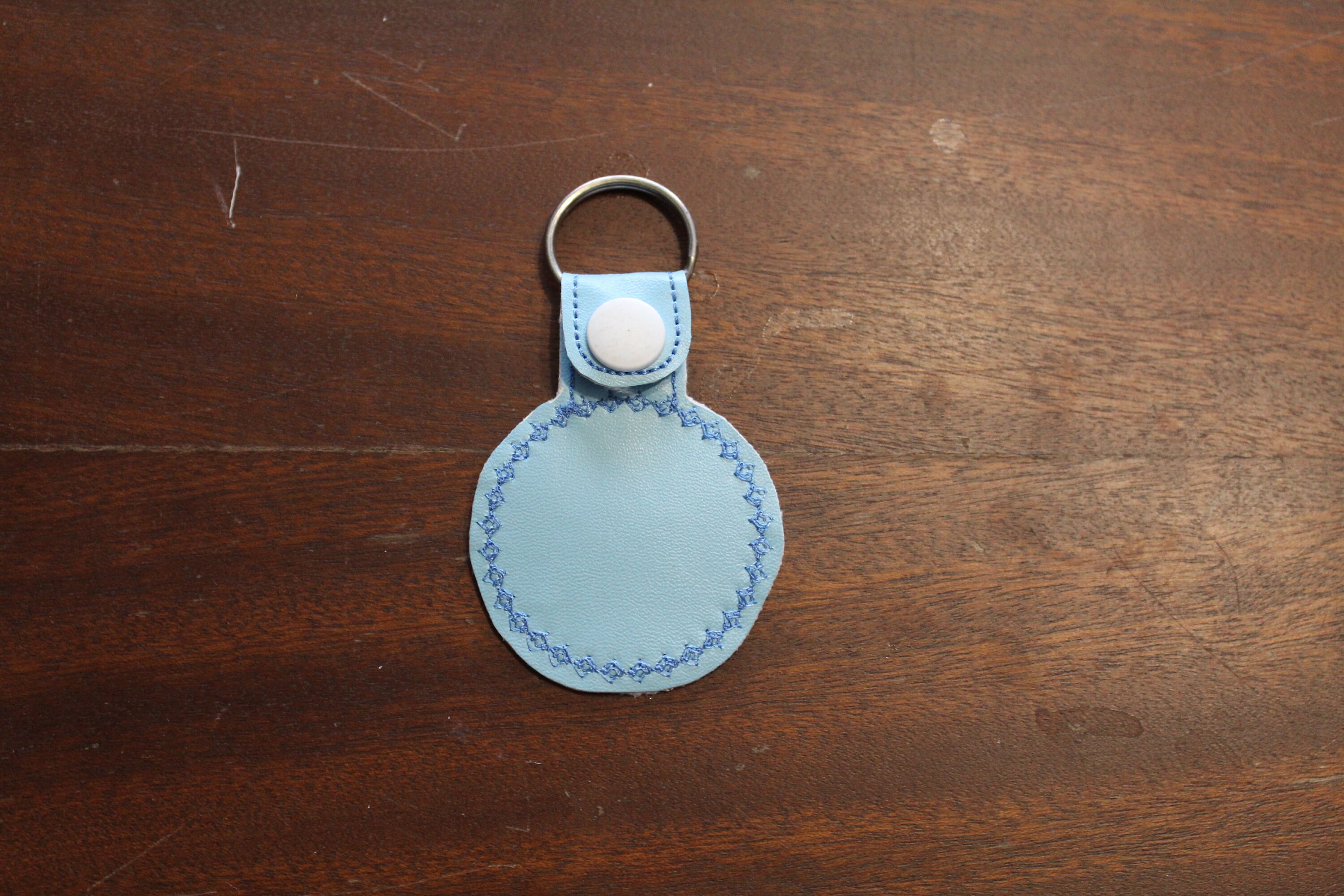 Key Fob Machine Embroidery Design Snap Tab Key In The Hoop Etsy