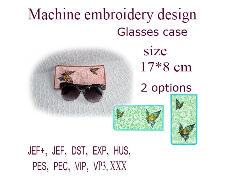 Machine embroidery designs. eyeglass case In the Hoop. Etsy