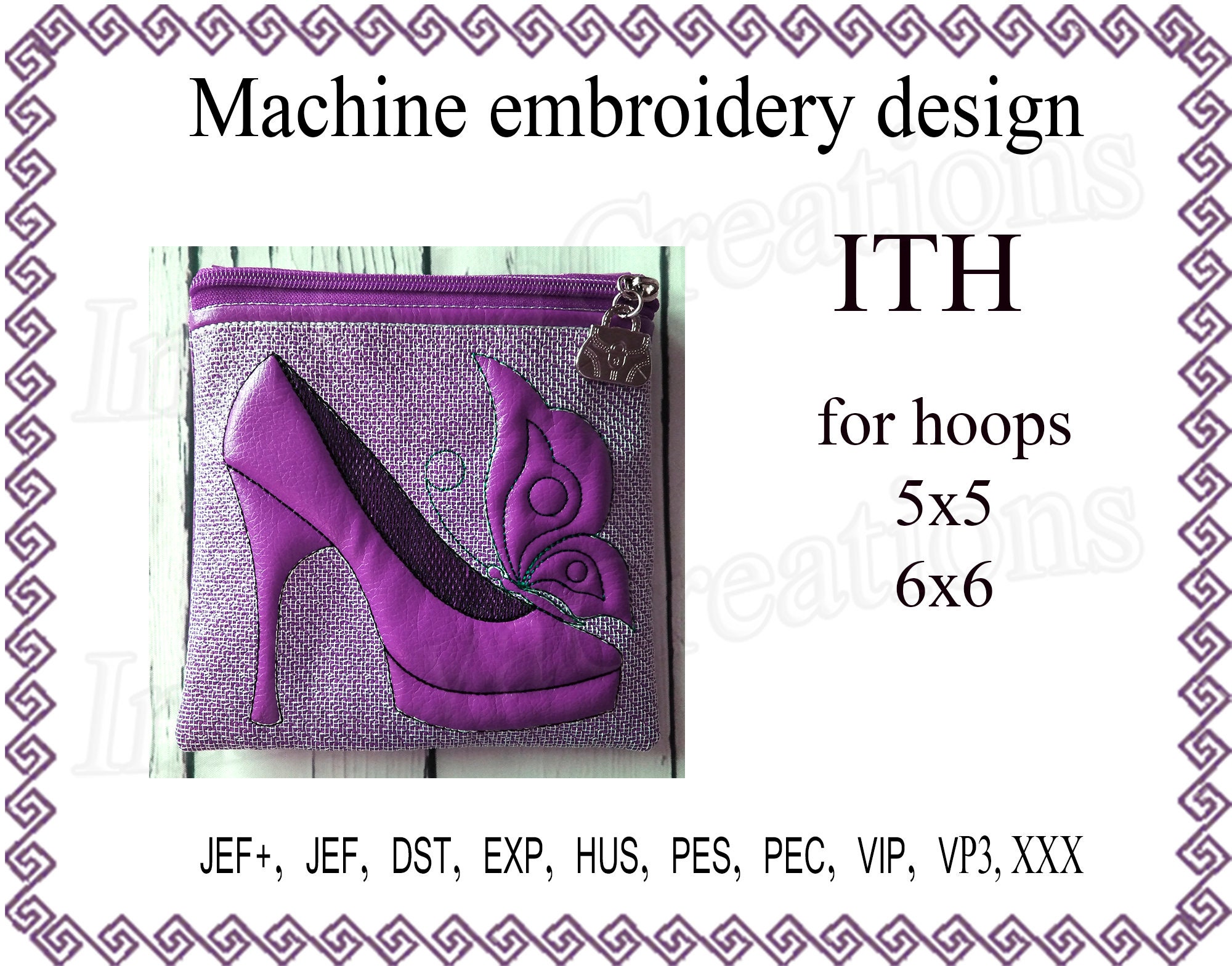 Embroidery designsCosmetic bag butterfly zippered bag travel Etsy