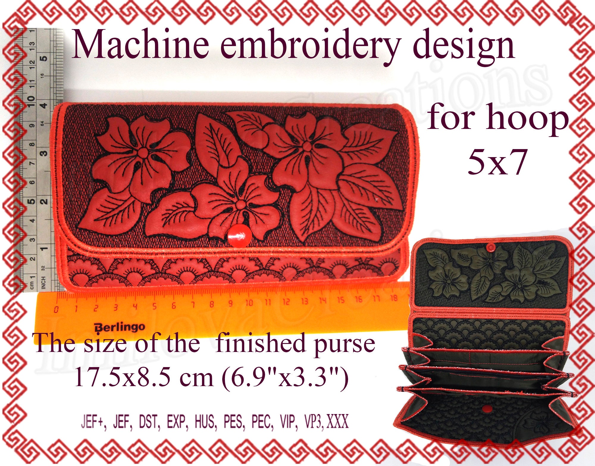 5x7 wallet embroidery designs in the hoop purse clutch etsy 5x7 wallet embroidery designs in the hoop purse clutch etsy