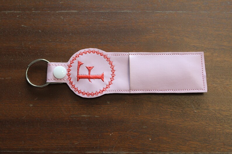 Machine Embroidery Key Fobs Chapstick Holder Embroidery Design Etsy