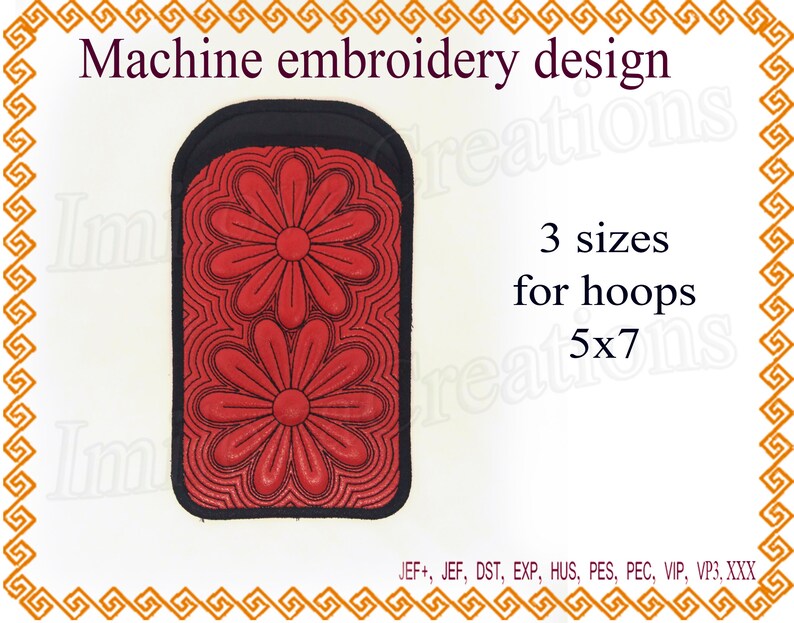 Embroidery designs In the Hoop Phone case Iphone Case Etsy