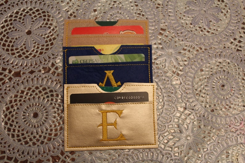 card case machine embroidery design card holder blank case