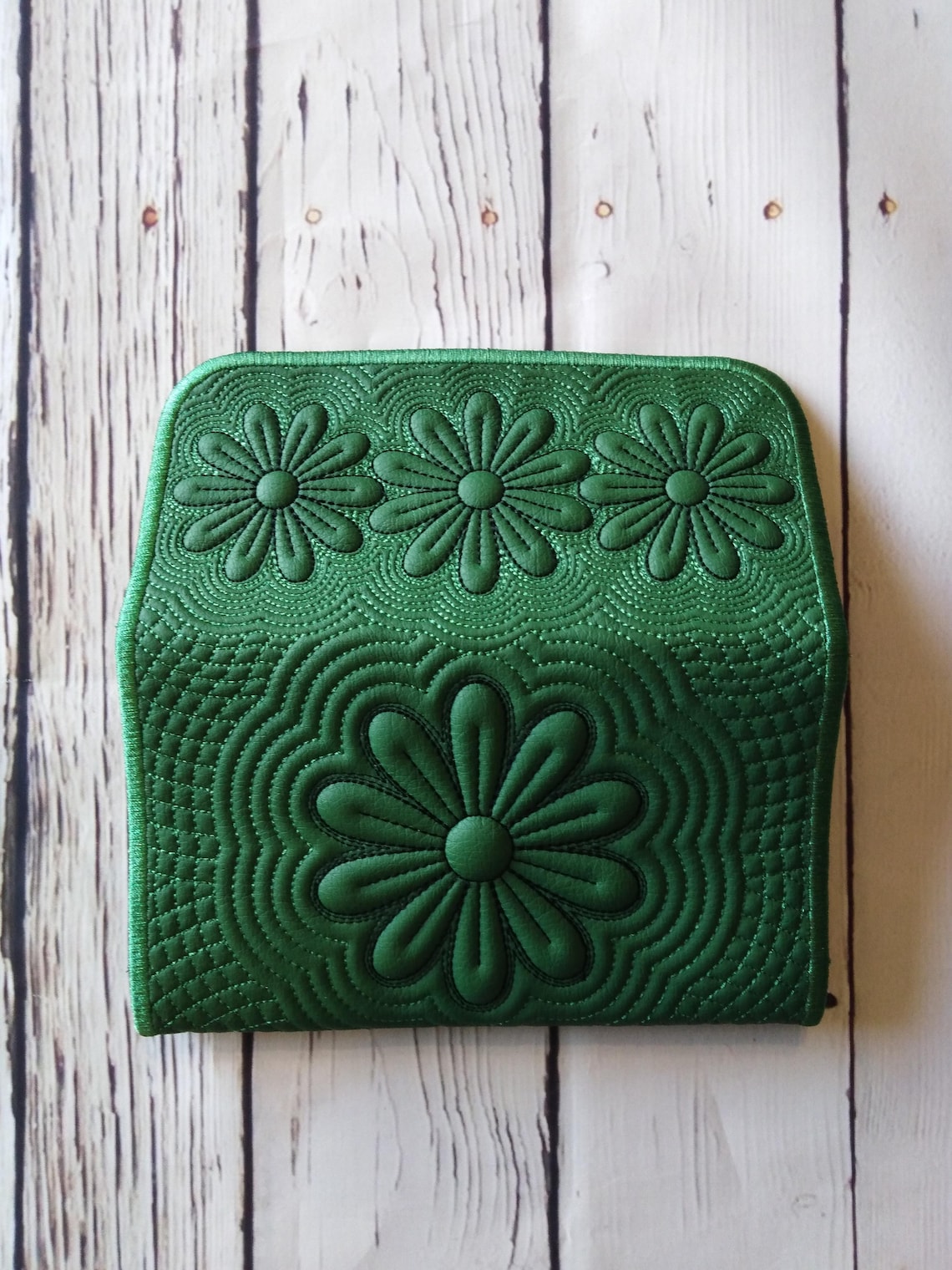 Embroidery designs In the Hoop Wallet flower Machine Etsy