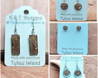Tybee Island - Beach Sand Earrings