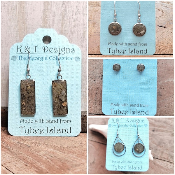 Tybee Island - Beach Sand Earrings