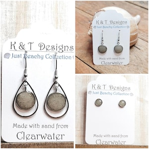 Clearwater Sand Earrings - Florida Jewelry