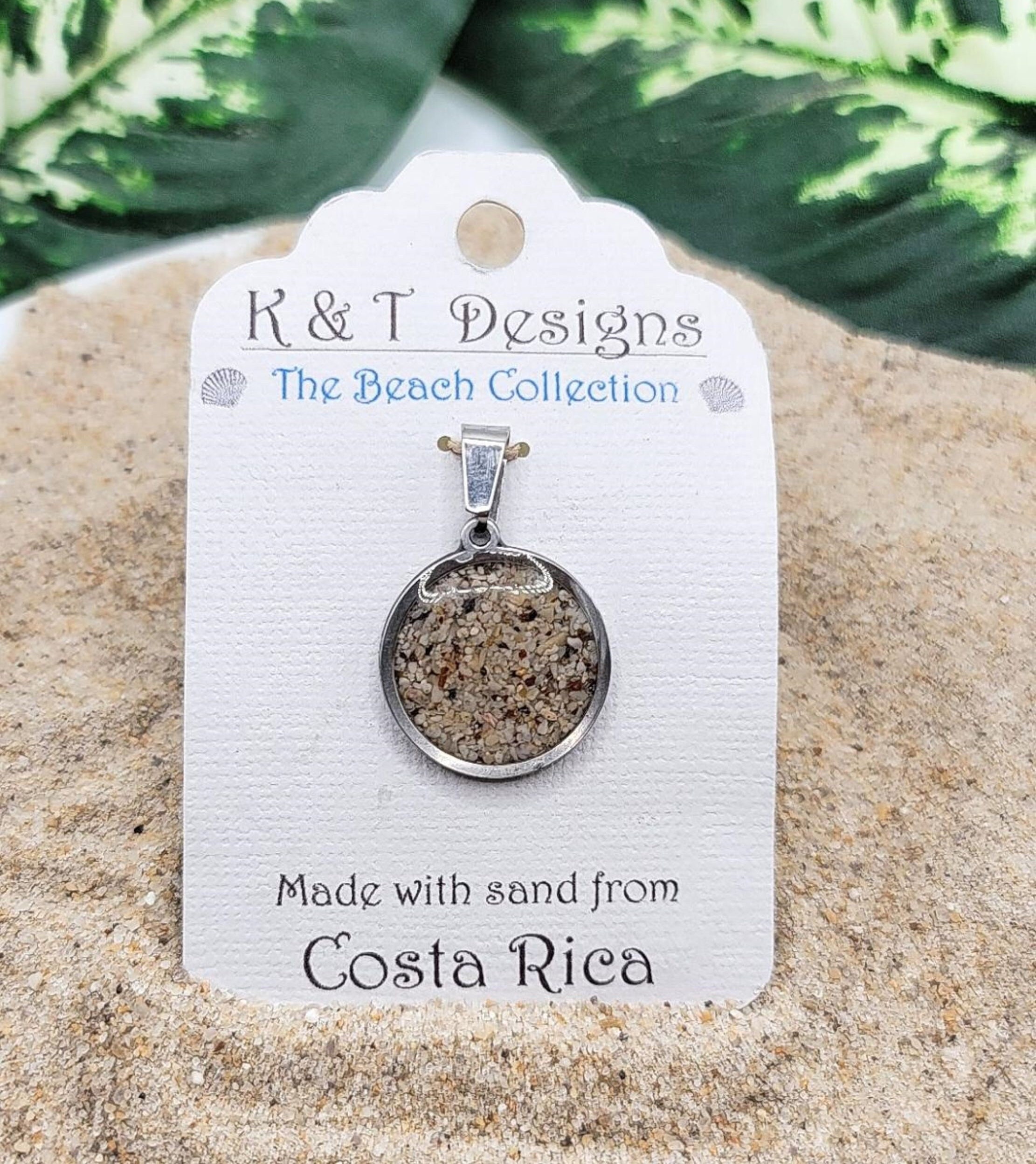 Costa Rica Sand Jewelry Beach Sand Pendants and Earrings