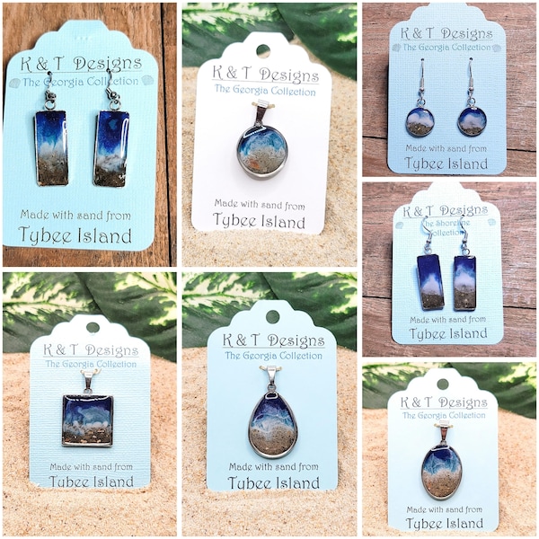 Tybee Shoreline Jewelry - Georgia Beach Sand