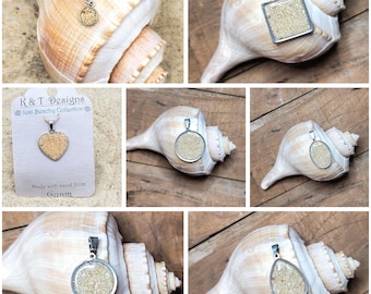 Guam Sand Pendants / Necklaces - Beach Sand Jewelry
