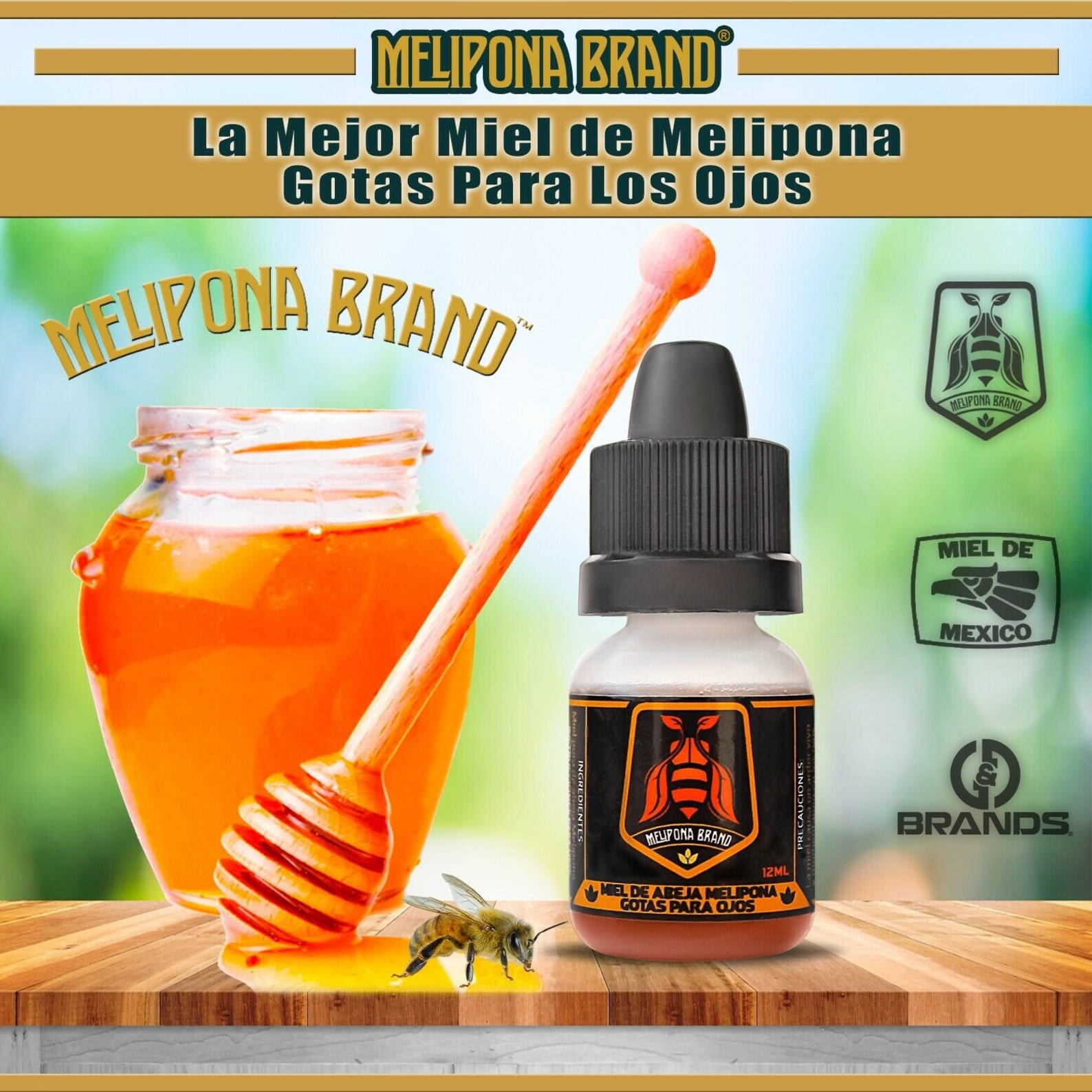Melipona Honey Miel Gotas Para Los Ojos Eye Drops / Cataratas | Etsy