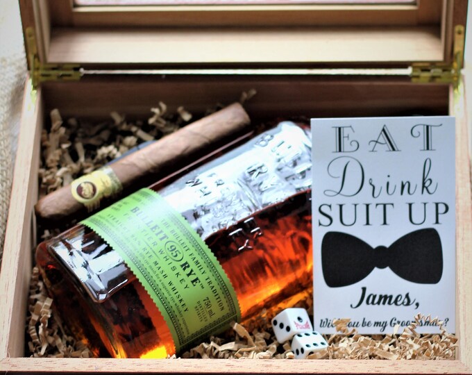 Eat Drink Suit Up, Will You Be My Groomsman Eat, Drink, Suit Up ...