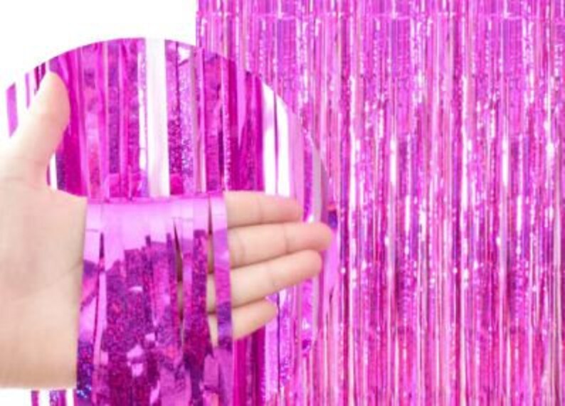 Tinsel Backdrop Tinsel Foil Backdrop Rose Gold Backdrop Etsy