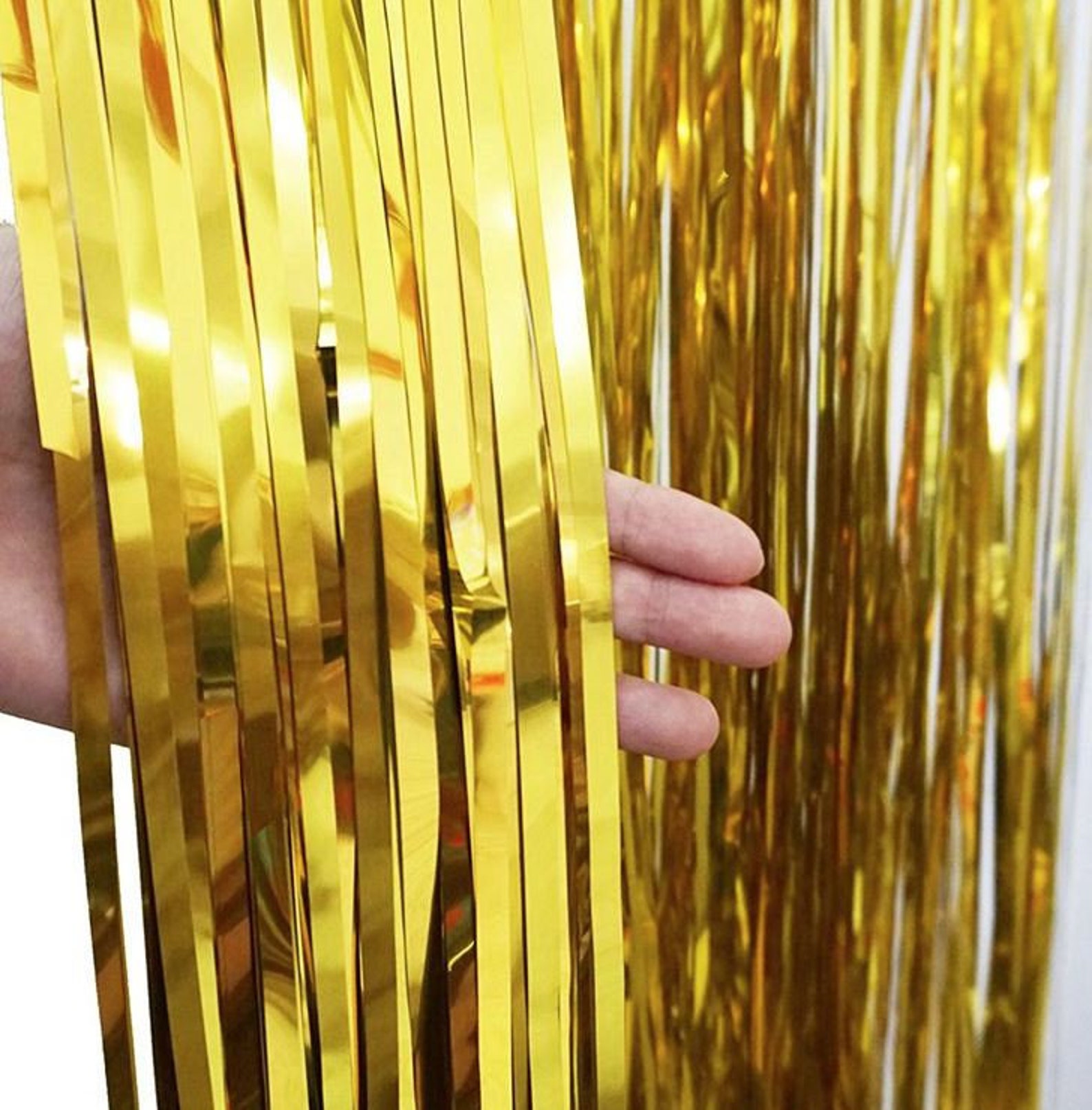 Tinsel Backdrop Tinsel Foil Backdrop Rose Gold Backdrop Etsy