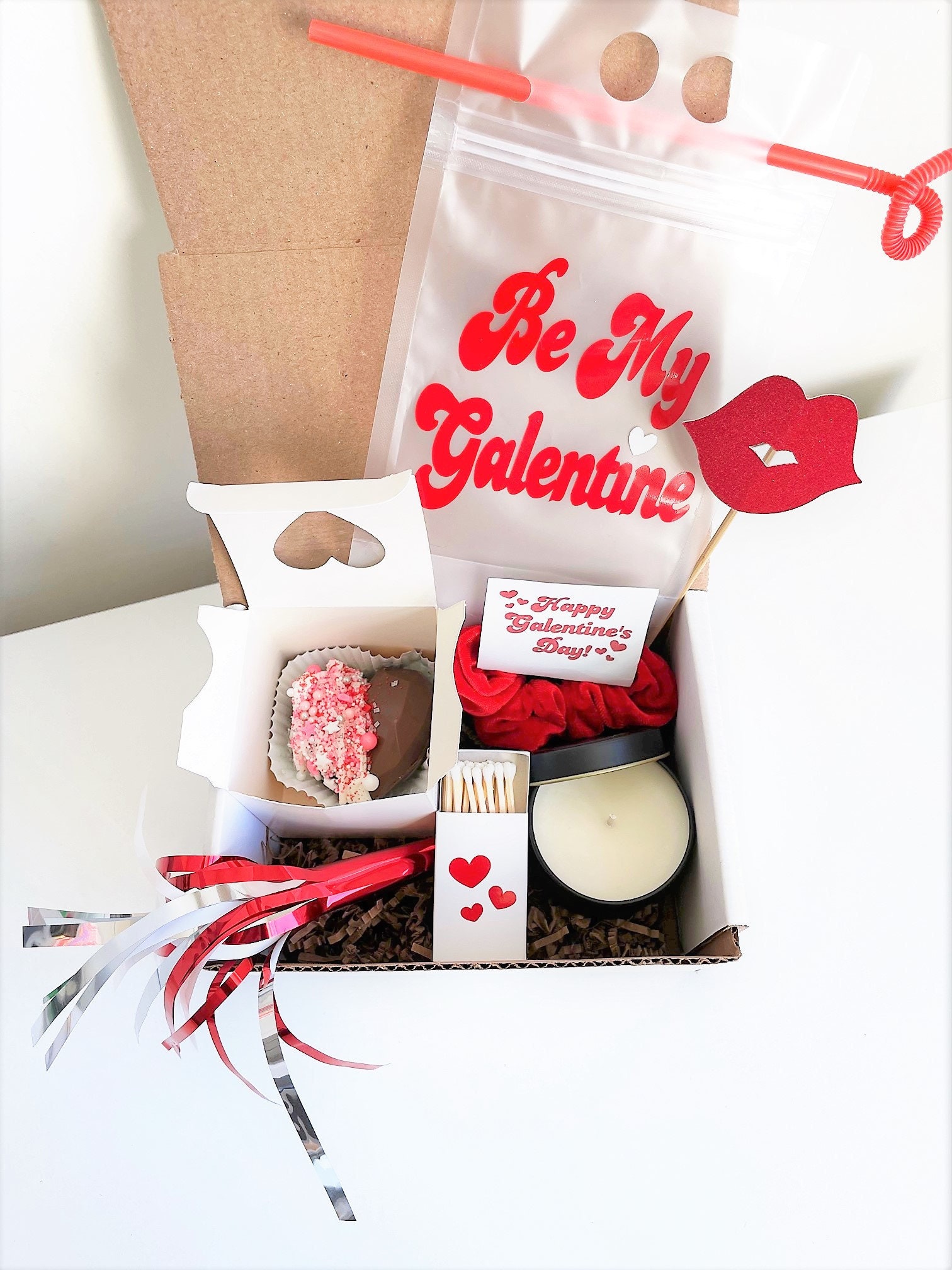Galentine's Day Gift Box Valentine's Gift Handmade Etsy