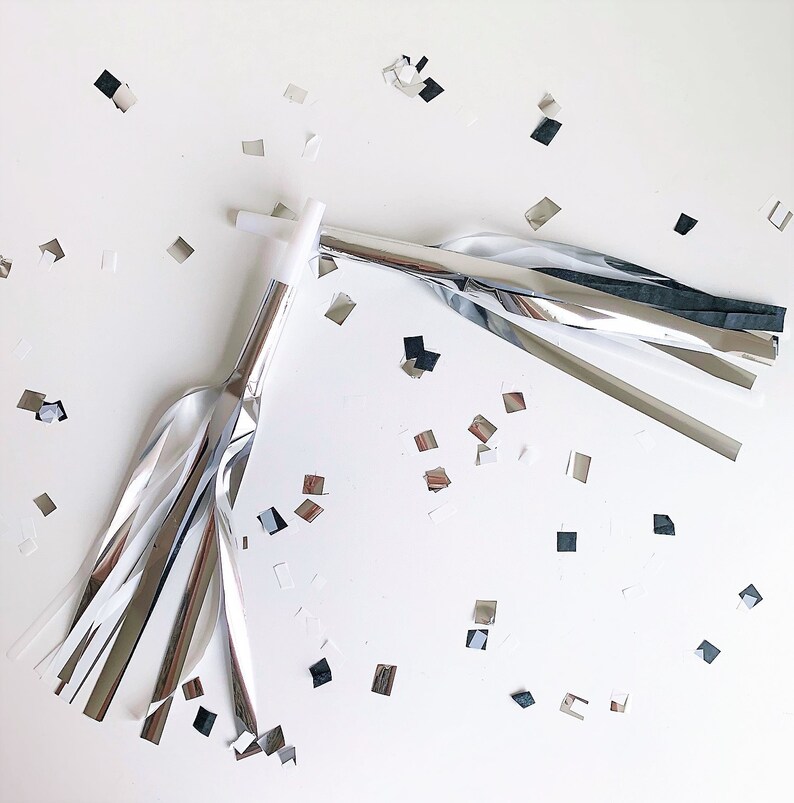 Party Horns NYE Blowers Rose Gold Party Noisemakers Etsy