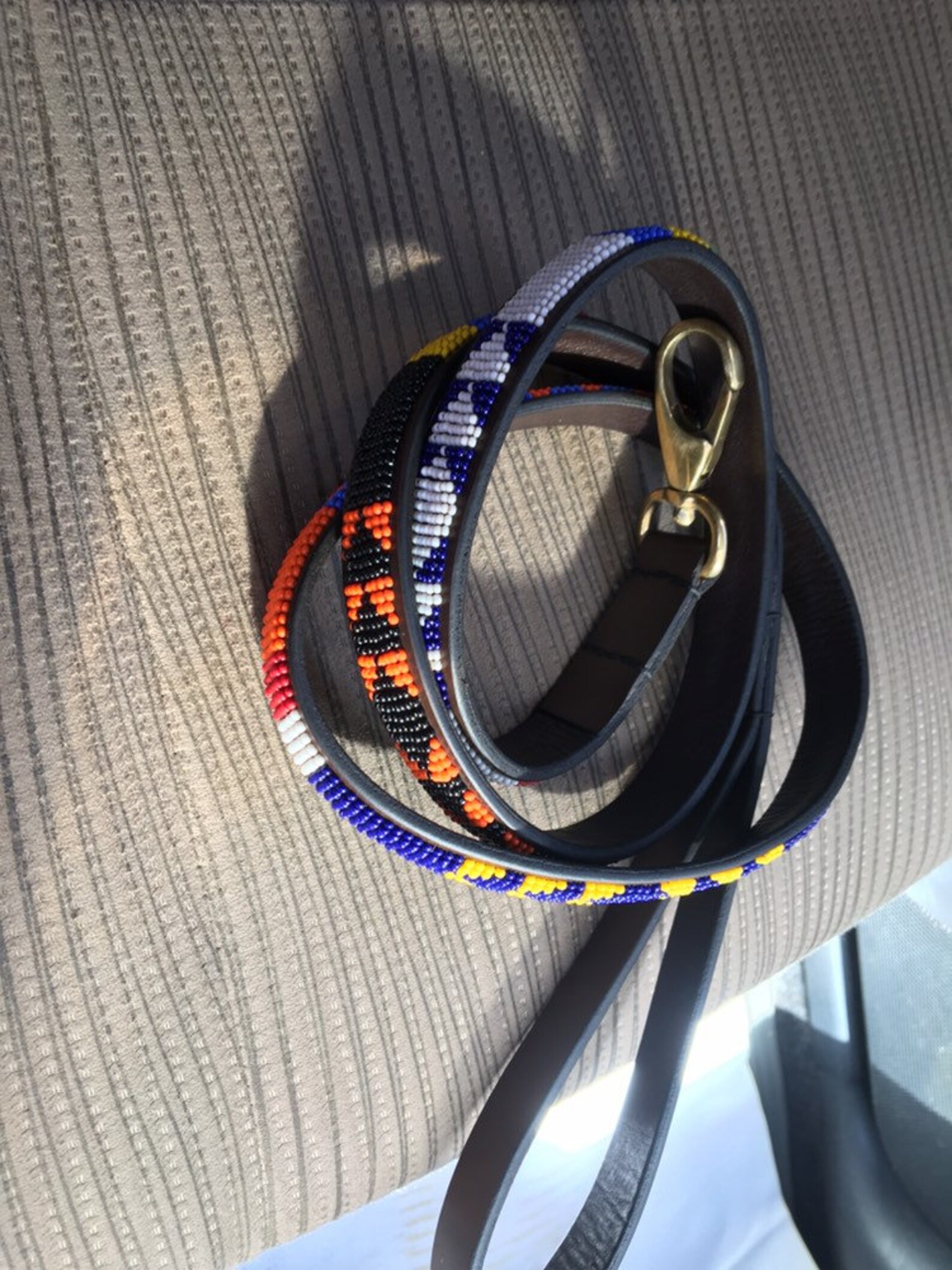 Dog leash Beaded dog leash Handmade dog leash Pet gift Etsy