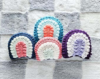 Handmade Crochet Rainbow Baby Rattle - Soft, Eco-Friendly Baby Toy, Perfect Gift for Newborns & Toddlers, Safe and Non-Toxic, Easter Gift