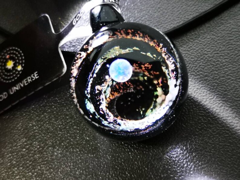 Universe Necklace Galaxy Pendant SD01 Glass Galaxy Necklace-Glass Necklace Pendant -Borosilicate -Nebula Pendant Universe Jewelry