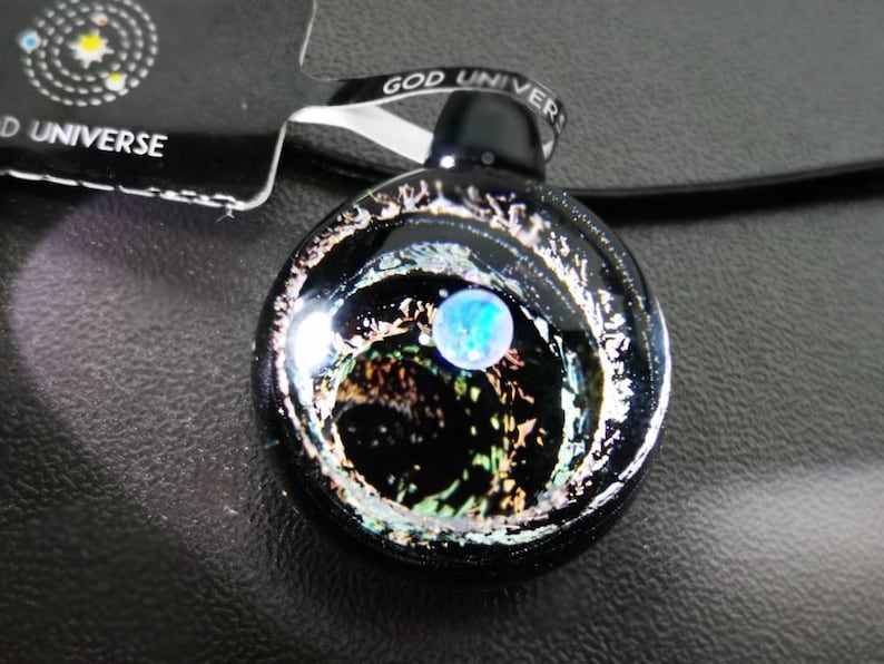 Universe Necklace Galaxy Pendant SD01 Glass Galaxy Necklace-Glass Necklace Pendant -Borosilicate -Nebula Pendant Universe Jewelry