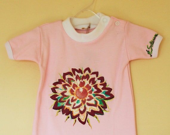 Body "Great Velvet Flower" for baby girl 0-6 months