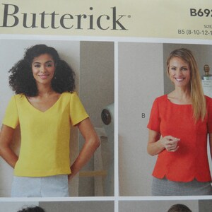 Palmer/Pletsch Princess Seam Tops Butterick B6925 or R11737 B5 (8-16) or F5 (16-24) New Sewing Pattern